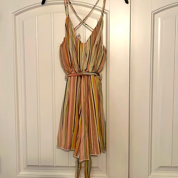 NWT Altar'd State Striped Strappy Romper Size Small - Picture 2 of 8